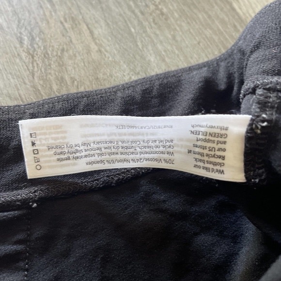 Eileen Fisher Black Lightweight Washable Stretch Viscose/Spandex Pant 1X - Picture 6 of 9